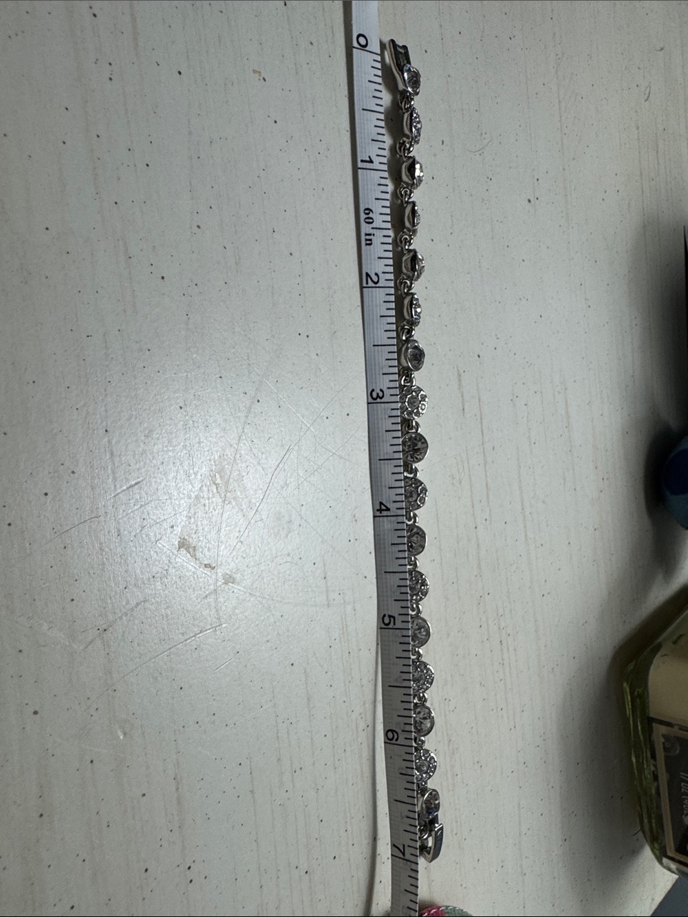 Givenchy Clear Crystal Round Link Bracelet in Silver Tone - Picture 2 of 7